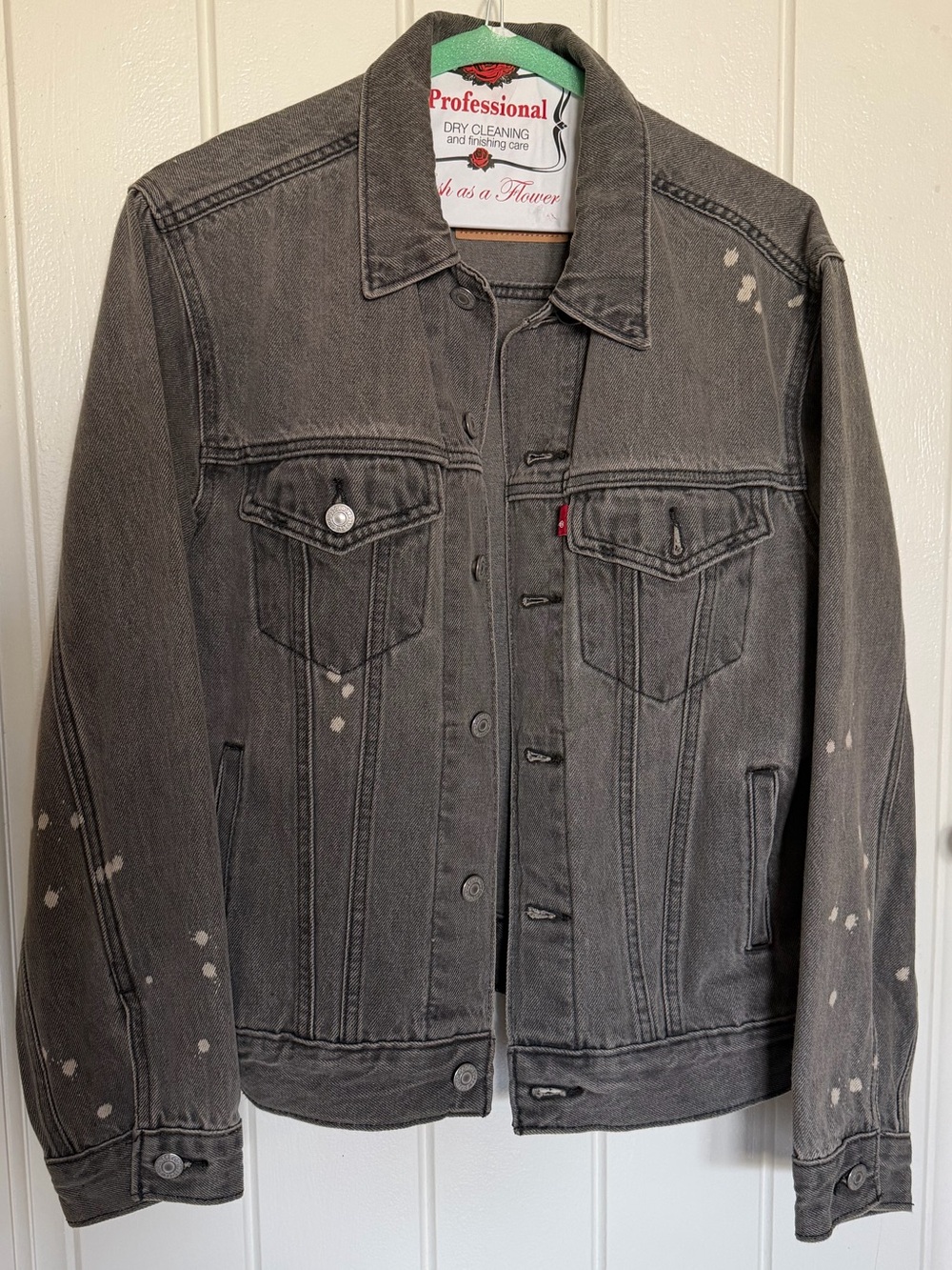 Levi's Gray Denim Trucker Jacket and